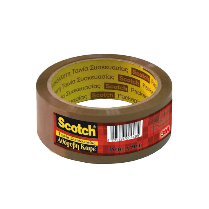 Ταινία Συσκευασίας Αθόρυβη 3M 48 mm x 50 m (Καφέ) (MMM1786BR)