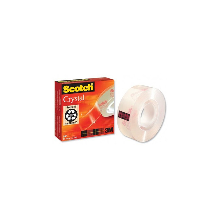 Ταινία Γενικής Χρήσης 3M Scotch Crystal 19 mm x 33 m (Boxed) (Διάφανη) (6001933) (MMM6001933)