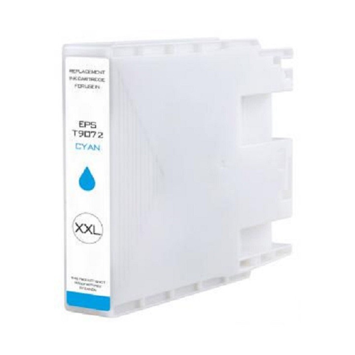 Epson T9072XXL CYAN Συμβατό μελάνι  (C13T907240)  Ink content： 80ml