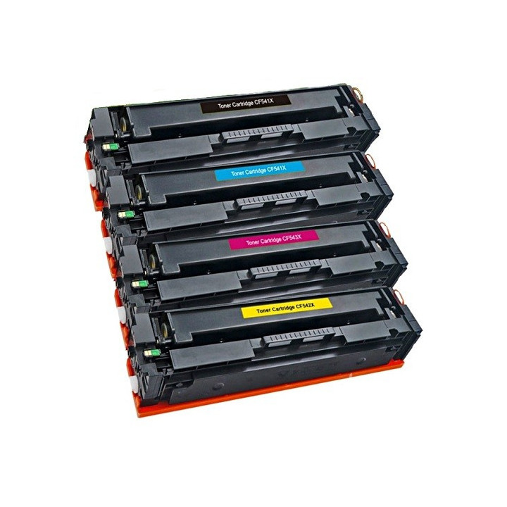 HP 203X Συμβατά Toner ΠΑΚΕΤΟ 4 ΧΡΩΜΑΤΩΝ CF540X/CF541X/CF542X/CF543X