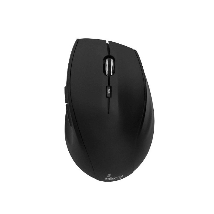 MediaRange Optical Mouse Highline Series (Black, Wireless) (MROS208)