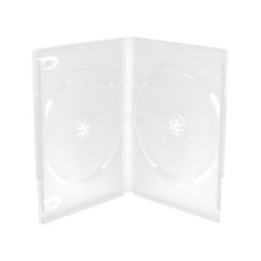 MediaRange DVD Case  for 2 Discs 14mm machine packing grade Frosted/Transparent (MRBOX26-M)